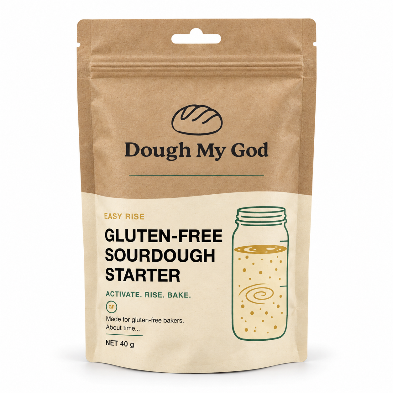 Dough My God Easy Rise gluten-free sourdough starter, 40 g